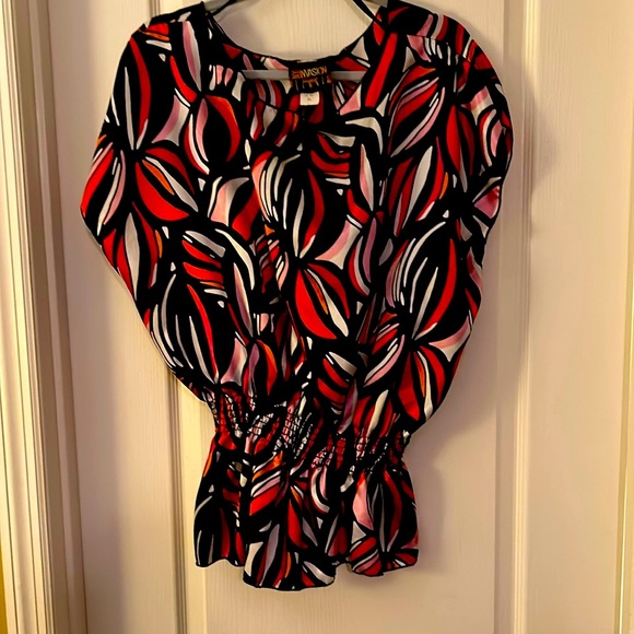 Colorful Abstract Print Blouse - Picture 3 of 6